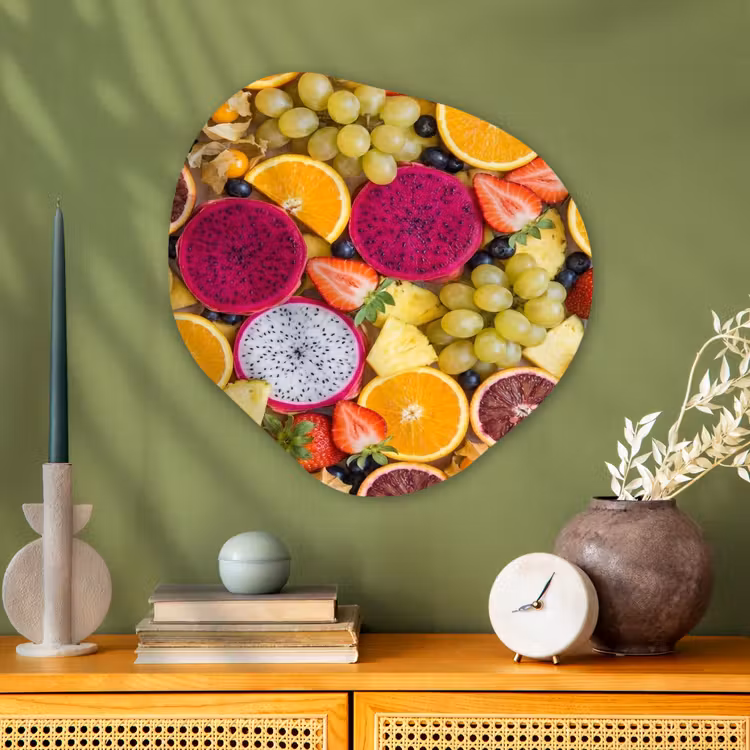 Organische schilderij - Aluminium - Fruit - Assortiment - Kleurrijk - Gezondheid — 2