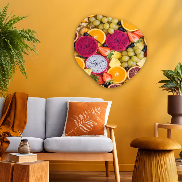 Organische schilderij - Aluminium - Fruit - Assortiment - Kleurrijk - Gezondheid — 3
