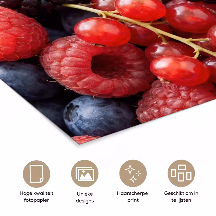 Poster - Bessen - Mix - Vers - Eten - Kleurrijk — 5