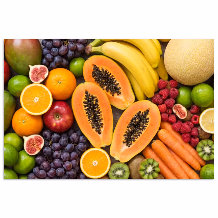 Poster - Eten - Fruit - Groenten - Vers - Kleurrijk — 1