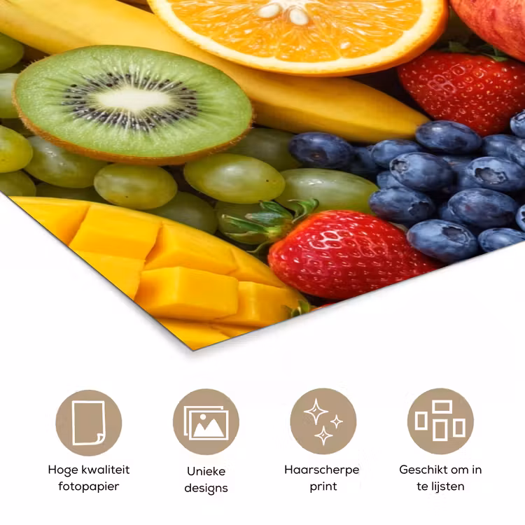 Poster - Eten - Fruit - Vers - Kleurrijk - Voeding — 5