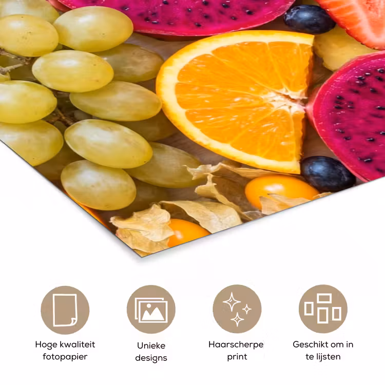 Poster - Fruit - Assortiment - Kleurrijk - Gezondheid — 5