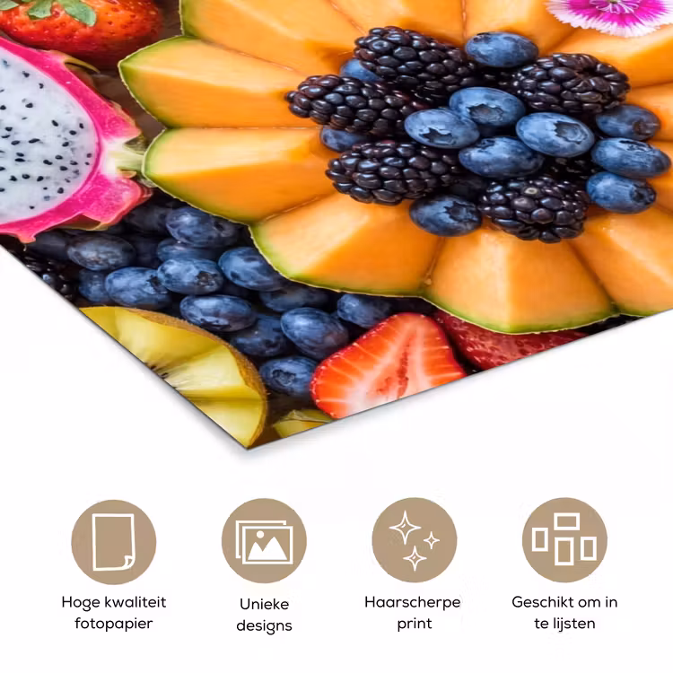 Poster - Fruit - Vers - Variatie - Eten - Kleurrijk — 5