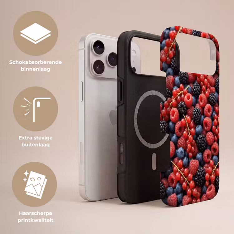 Telefoonhoesje Toughcase - Bessen - Mix - Vers - Eten - Kleurrijk — 3