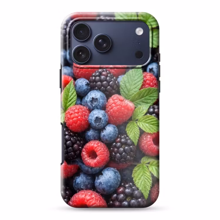 Telefoonhoesje Toughcase - Bessen - Vers - Waterdruppels - Kleurrijk - Eten — 1