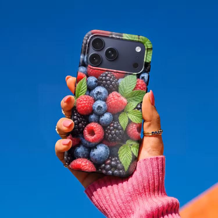 Telefoonhoesje Toughcase - Bessen - Vers - Waterdruppels - Kleurrijk - Eten — 2