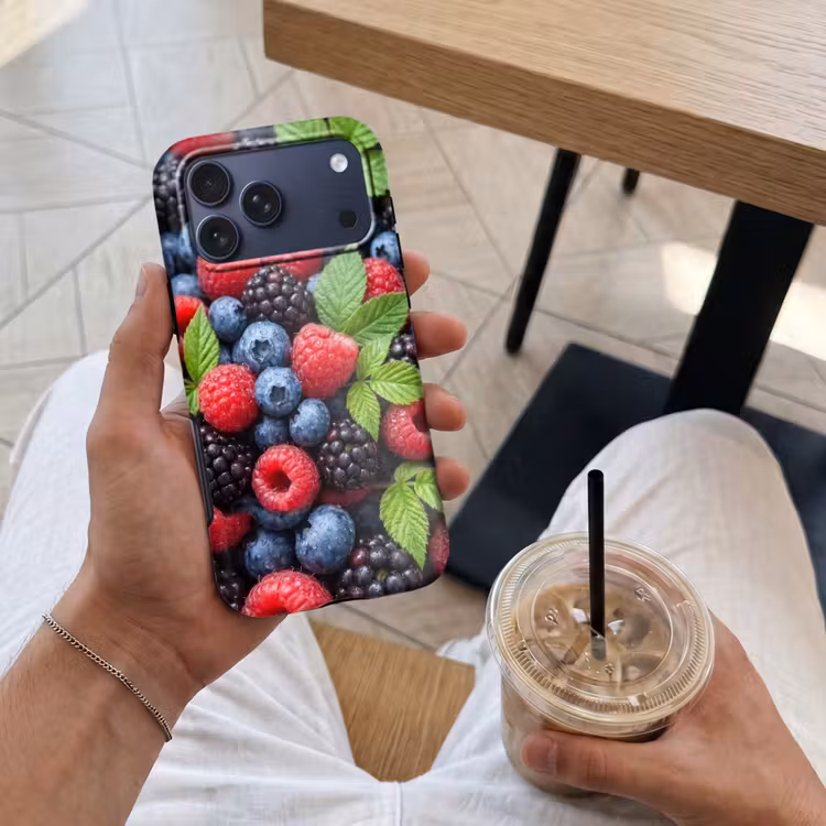 Telefoonhoesje Toughcase - Bessen - Vers - Waterdruppels - Kleurrijk - Eten — 4