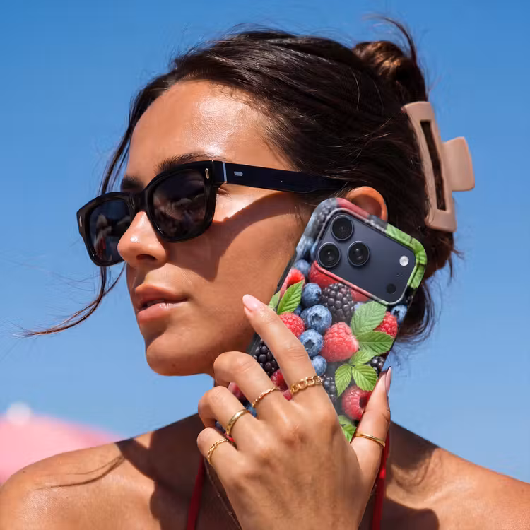 Telefoonhoesje Toughcase - Bessen - Vers - Waterdruppels - Kleurrijk - Eten — 6