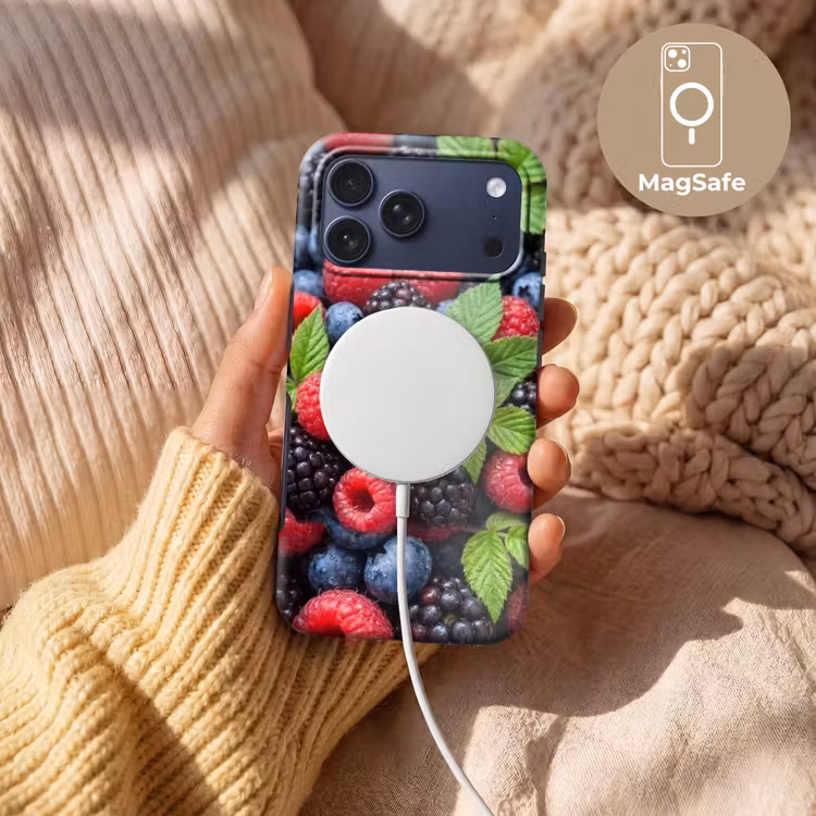 Telefoonhoesje Toughcase - Bessen - Vers - Waterdruppels - Kleurrijk - Eten — 8