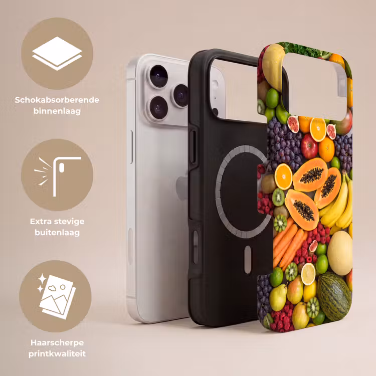 Telefoonhoesje Toughcase - Eten - Fruit - Groenten - Vers - Kleurrijk — 3