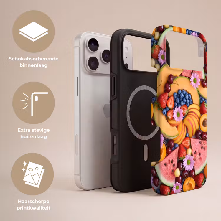 Telefoonhoesje Toughcase - Eten - Fruit - Zomer - Kleurrijk — 3