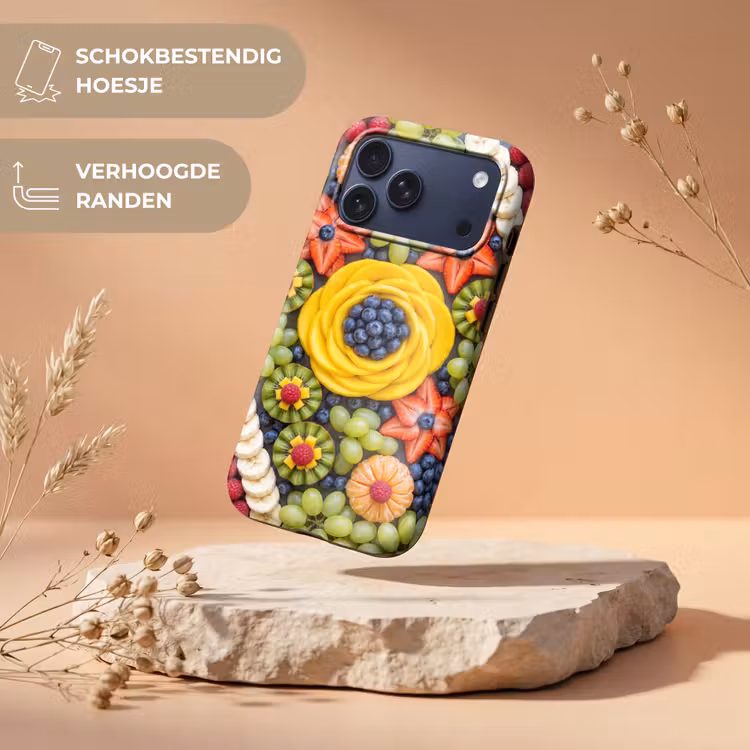 Telefoonhoesje Toughcase - Fruit - Arrangement - Gezond - Kleurrijk - Eten — 5