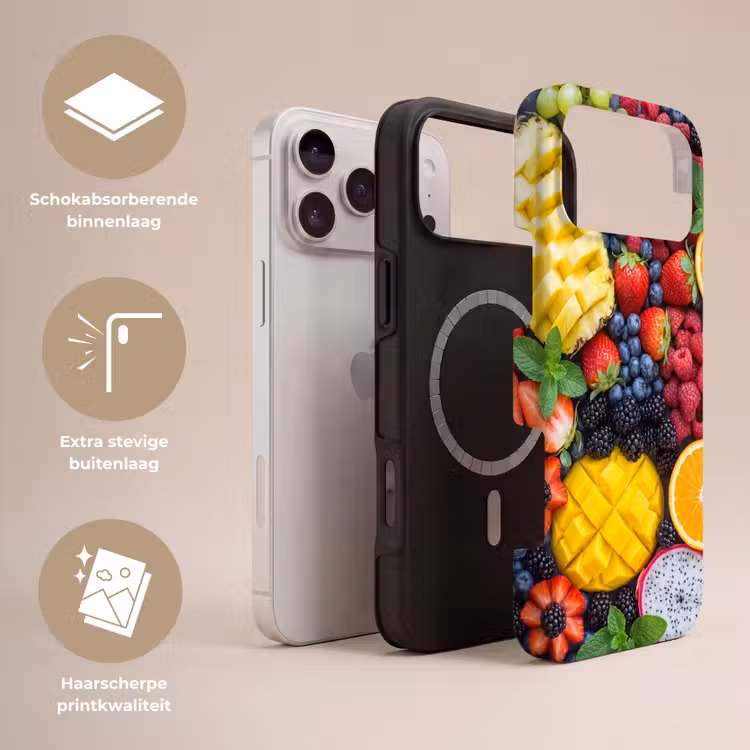 Telefoonhoesje Toughcase - Fruit - Vers - Kleurrijk - Eten — 3