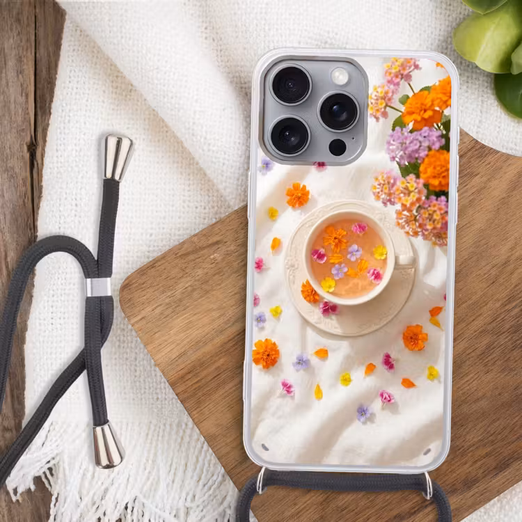Telefoonhoesje met koord - Bloemen - Kop - Natuur - Kleurrijk - Zomer — 3