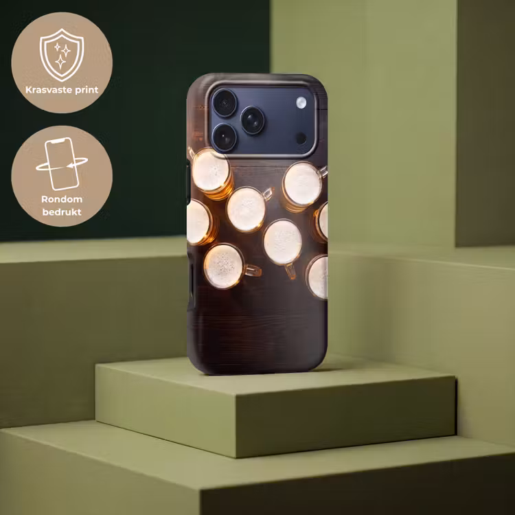 Telefoonhoesje Toughcase - Bier - Glazen - Schuim - Hout - Drank — 7