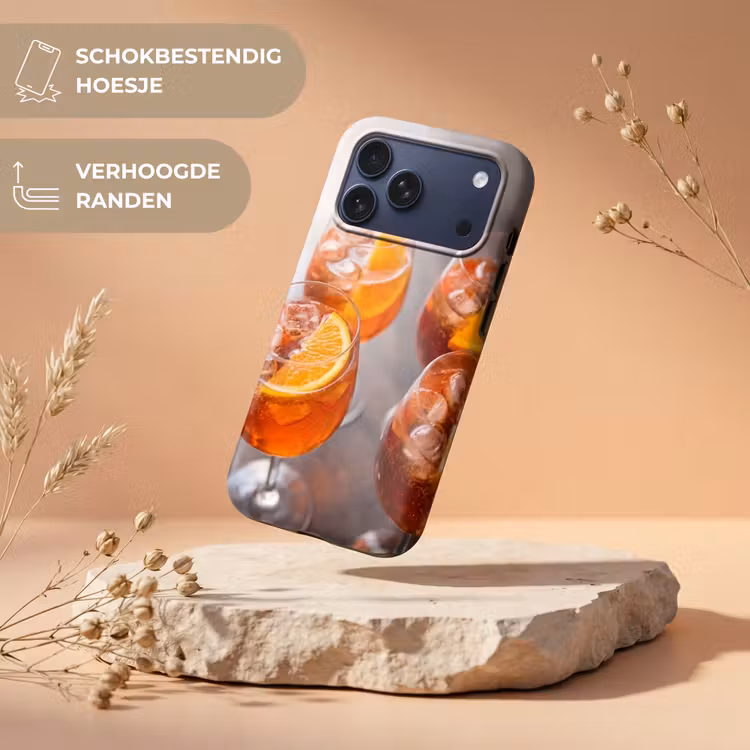 Telefoonhoesje Toughcase - Drank - Sinaasappel - IJs - Zomer - Oranje — 5
