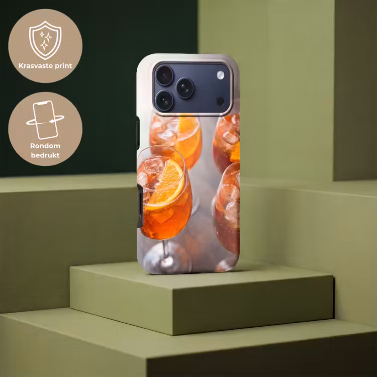 Telefoonhoesje Toughcase - Drank - Sinaasappel - IJs - Zomer - Oranje — 7