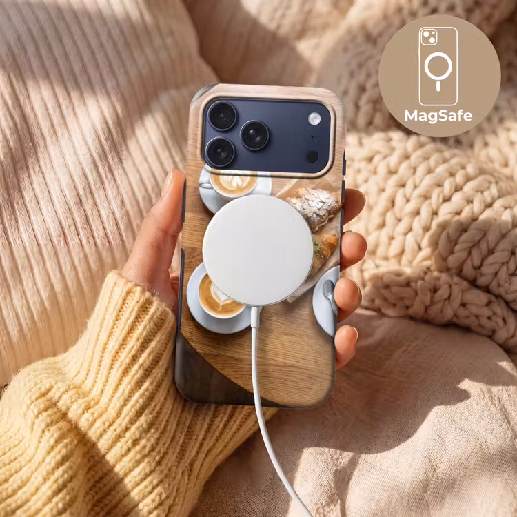 Telefoonhoesje Toughcase - Eten - Croissant - Koffie - Ontbijt - Modern — 8