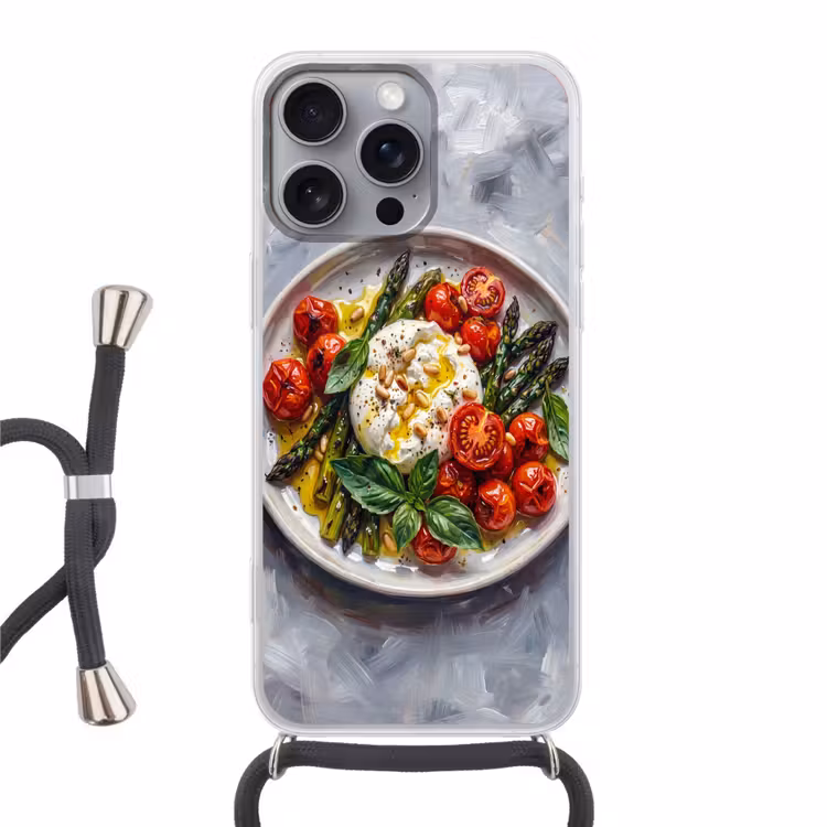 Telefoonhoesje met koord - Eten - Groenten - Kaas - Modern - Vers — 1