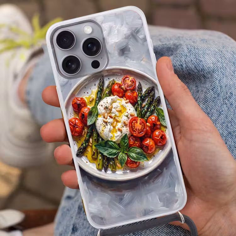 Telefoonhoesje met koord - Eten - Groenten - Kaas - Modern - Vers — 2