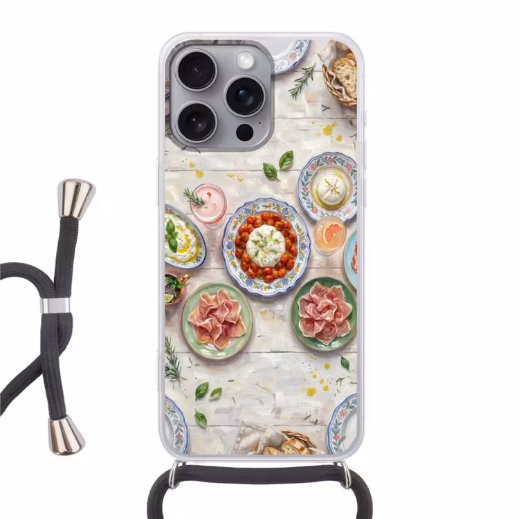 Telefoonhoesje met koord - Eten - Tafel - Divers - Modern — 1