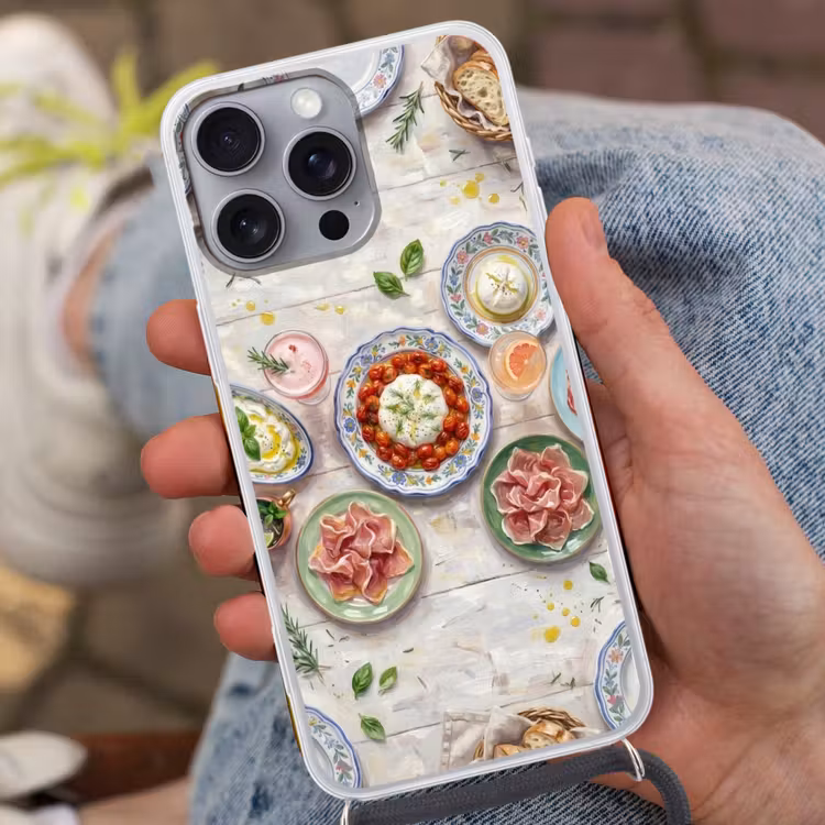 Telefoonhoesje met koord - Eten - Tafel - Divers - Modern — 2