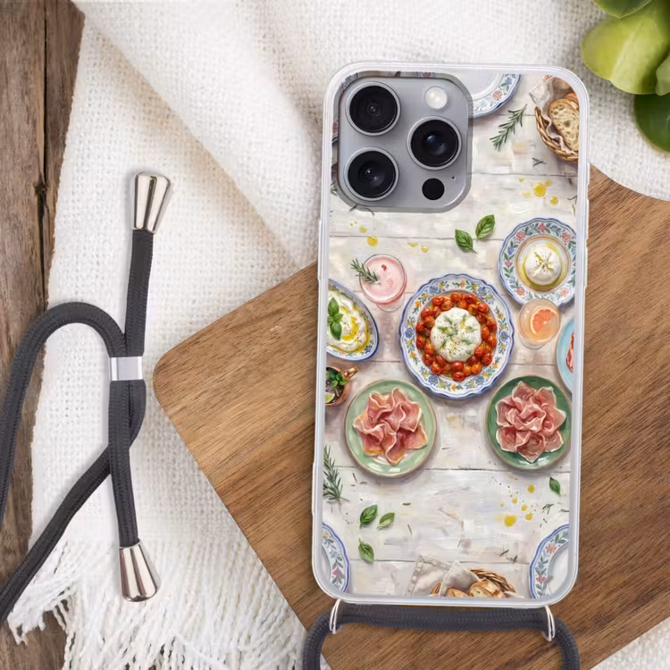 Telefoonhoesje met koord - Eten - Tafel - Divers - Modern — 3
