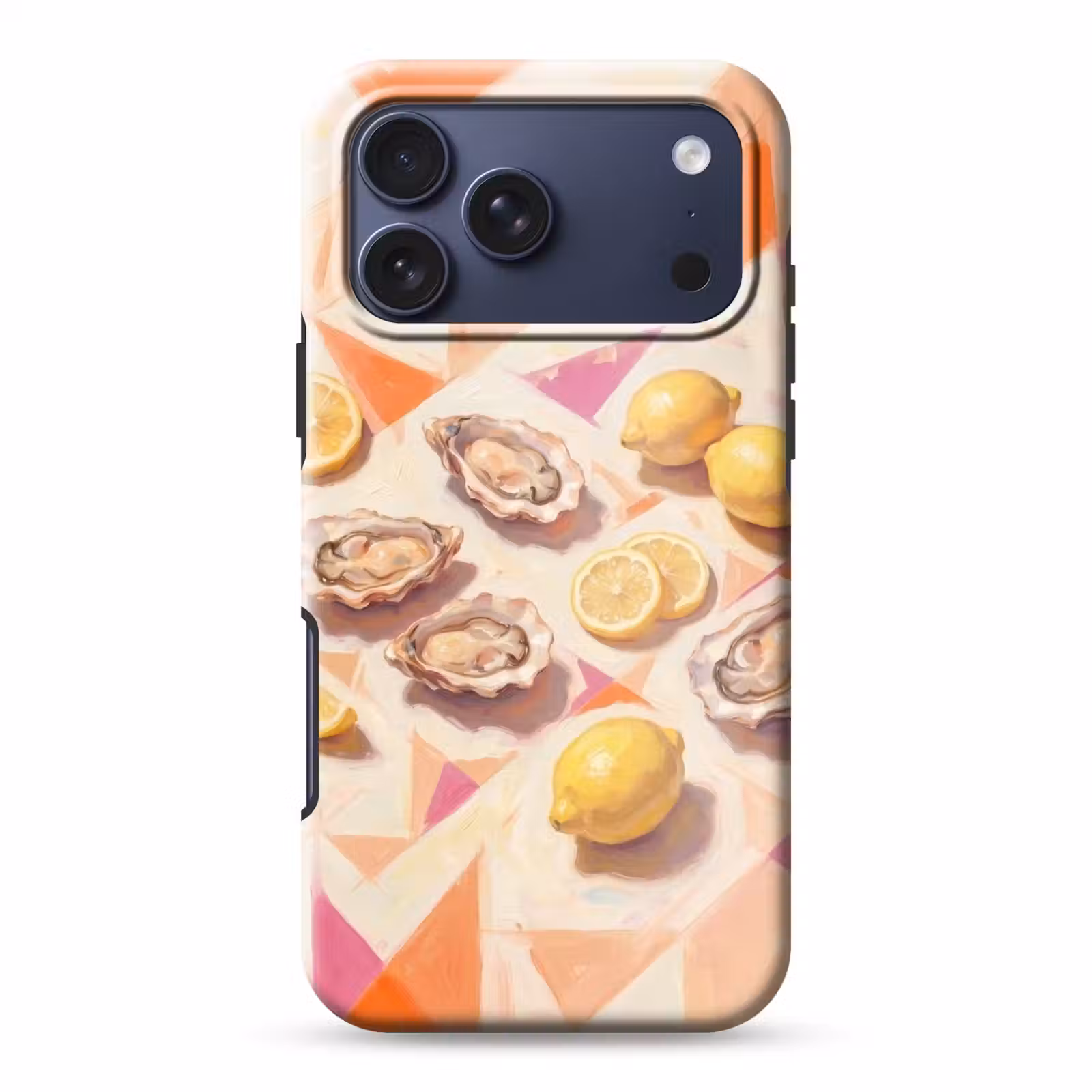 Telefoonhoesje Toughcase - Stilleven - Citroenen - Oesters - Abstract - Oranje — 1