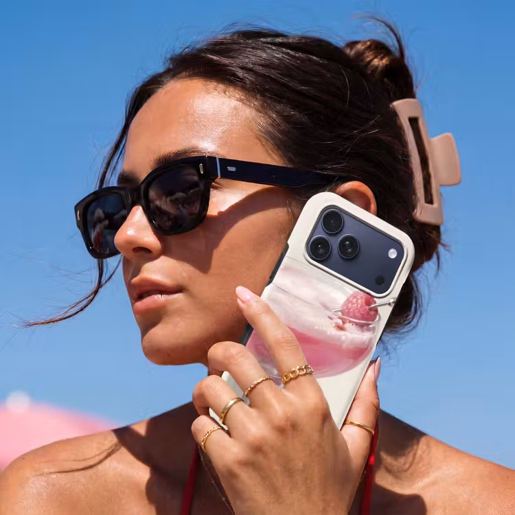 Telefoonhoesje Toughcase - Cocktail - Framboos - Drank - Modern - Roze — 6