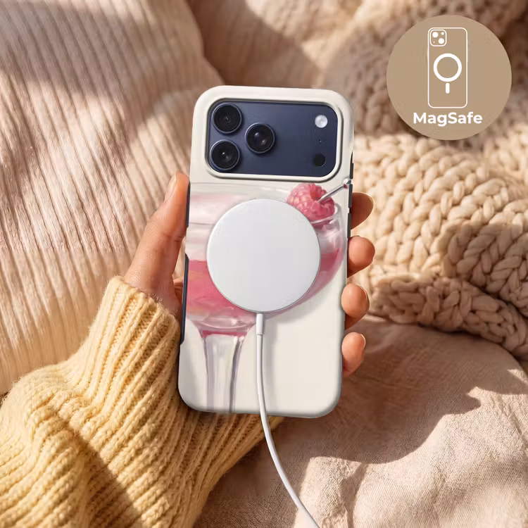 Telefoonhoesje Toughcase - Cocktail - Framboos - Drank - Modern - Roze — 8