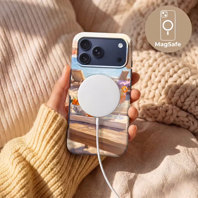 Telefoonhoesje Toughcase - Drank - Glazen - Strand - Zomer - Oranje — 8