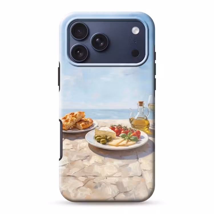 Telefoonhoesje Toughcase - Eten - Middellandse Zee - Natuur - Geschilderd — 1
