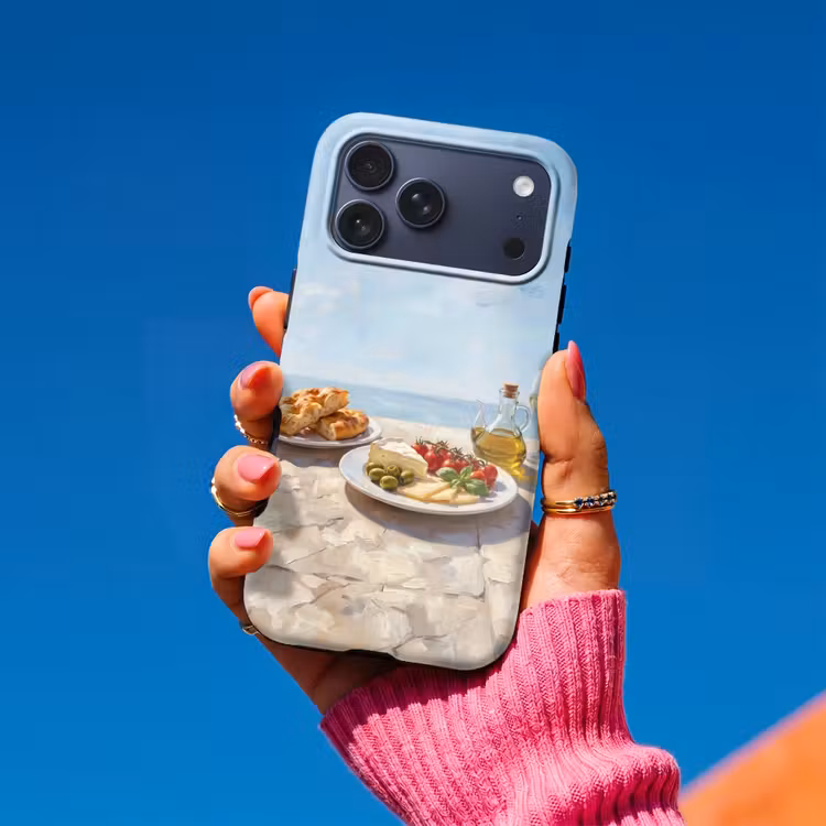 Telefoonhoesje Toughcase - Eten - Middellandse Zee - Natuur - Geschilderd — 2