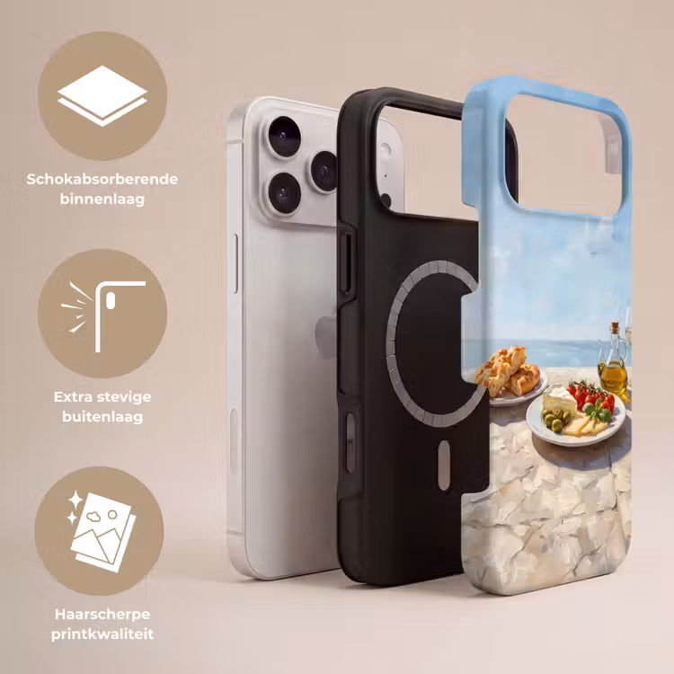 Telefoonhoesje Toughcase - Eten - Middellandse Zee - Natuur - Geschilderd — 3