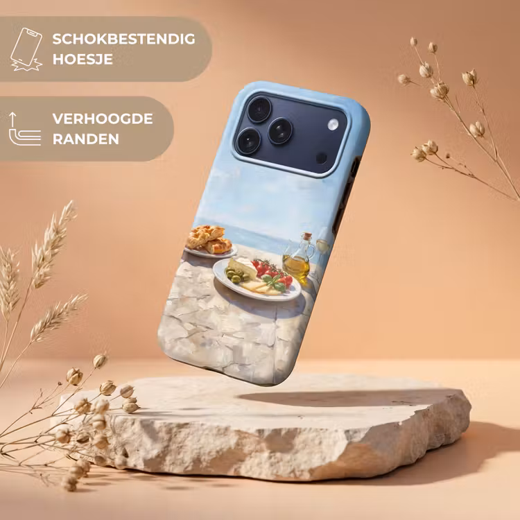 Telefoonhoesje Toughcase - Eten - Middellandse Zee - Natuur - Geschilderd — 5