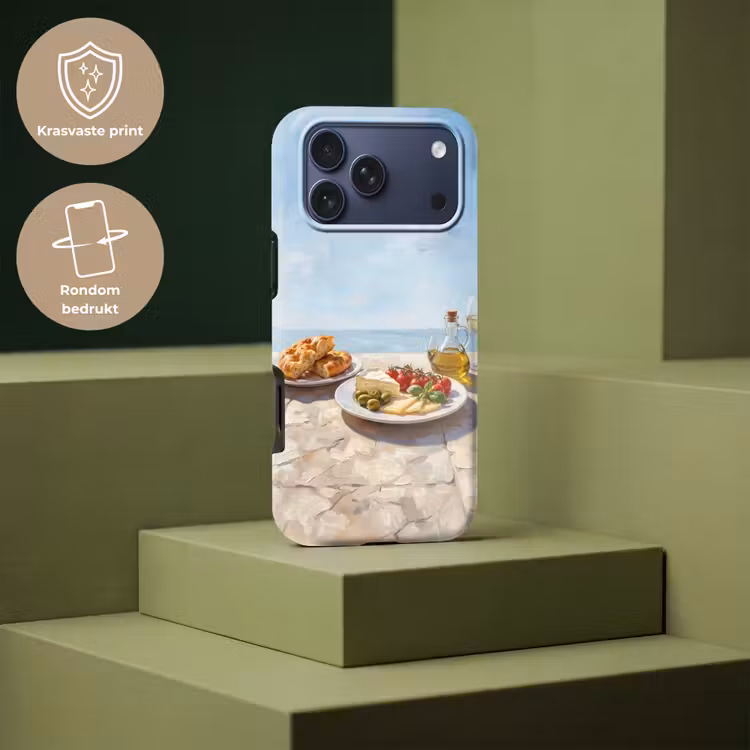 Telefoonhoesje Toughcase - Eten - Middellandse Zee - Natuur - Geschilderd — 7