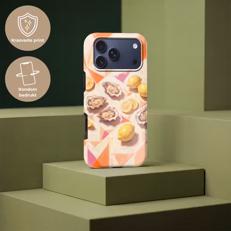 Telefoonhoesje Toughcase - Stilleven - Citroenen - Oesters - Abstract - Oranje — 7