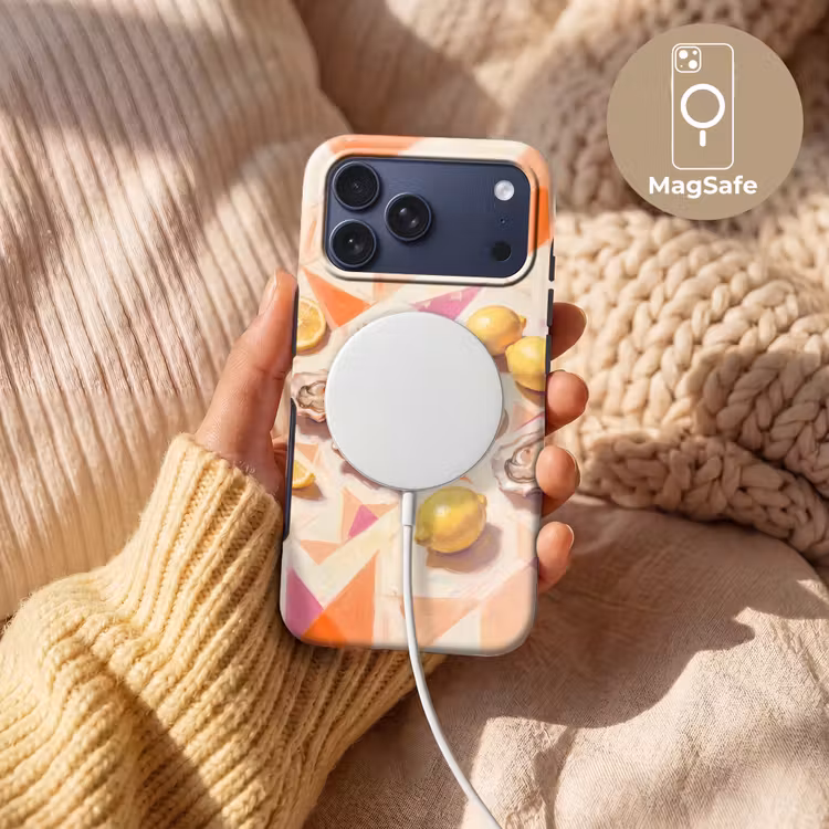Telefoonhoesje Toughcase - Stilleven - Citroenen - Oesters - Abstract - Oranje — 8