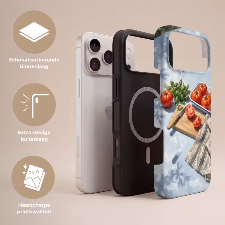 Telefoonhoesje Toughcase - Eten - Keuken - Ingrediënten - Stillleven - Rood — 3