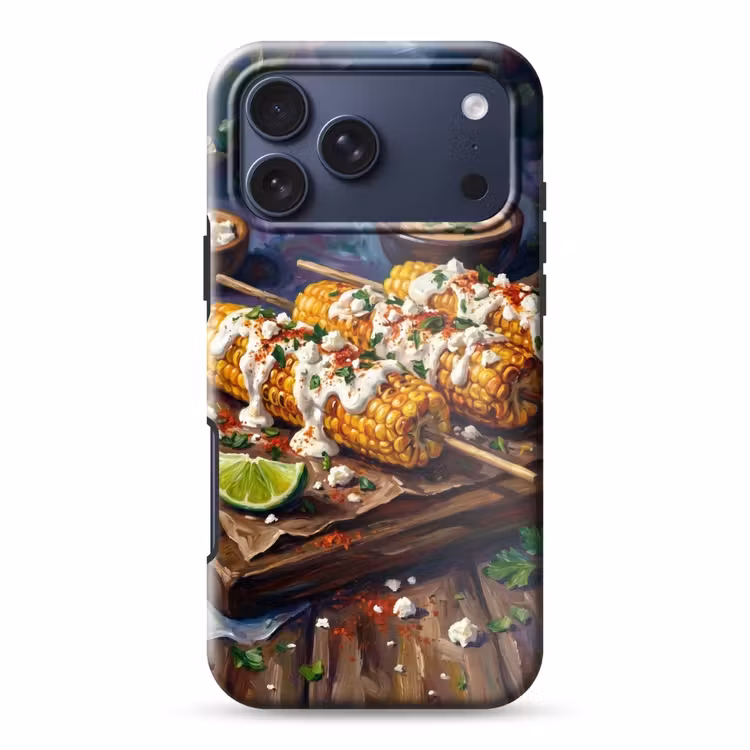 Telefoonhoesje Toughcase - Eten - Maïs - Saus - Geschilderd - Geel — 1