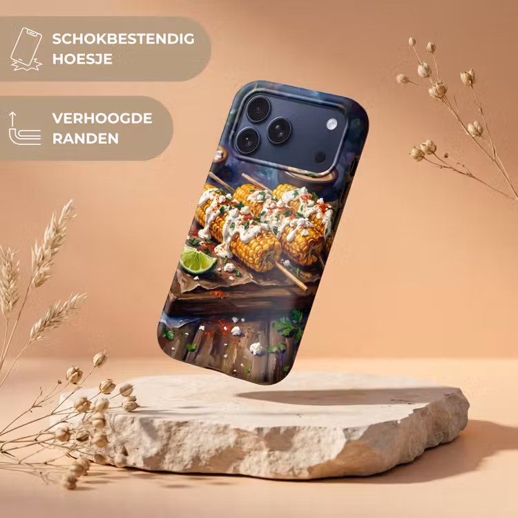 Telefoonhoesje Toughcase - Eten - Maïs - Saus - Geschilderd - Geel — 5