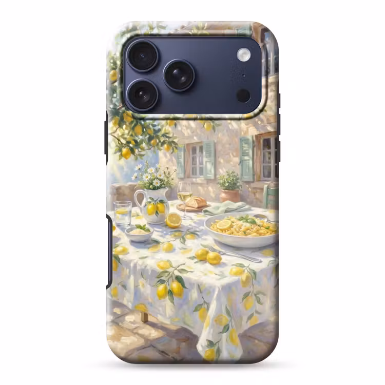 Telefoonhoesje Toughcase - Eten - Terras - Zomer - Geschilderd - Geel — 1