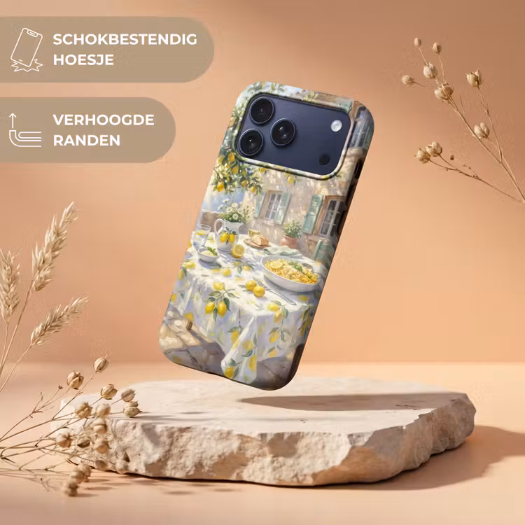 Telefoonhoesje Toughcase - Eten - Terras - Zomer - Geschilderd - Geel — 5