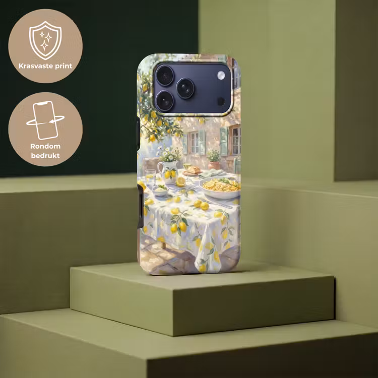 Telefoonhoesje Toughcase - Eten - Terras - Zomer - Geschilderd - Geel — 7