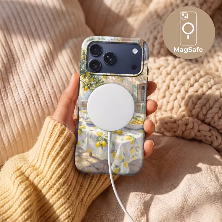Telefoonhoesje Toughcase - Eten - Terras - Zomer - Geschilderd - Geel — 8