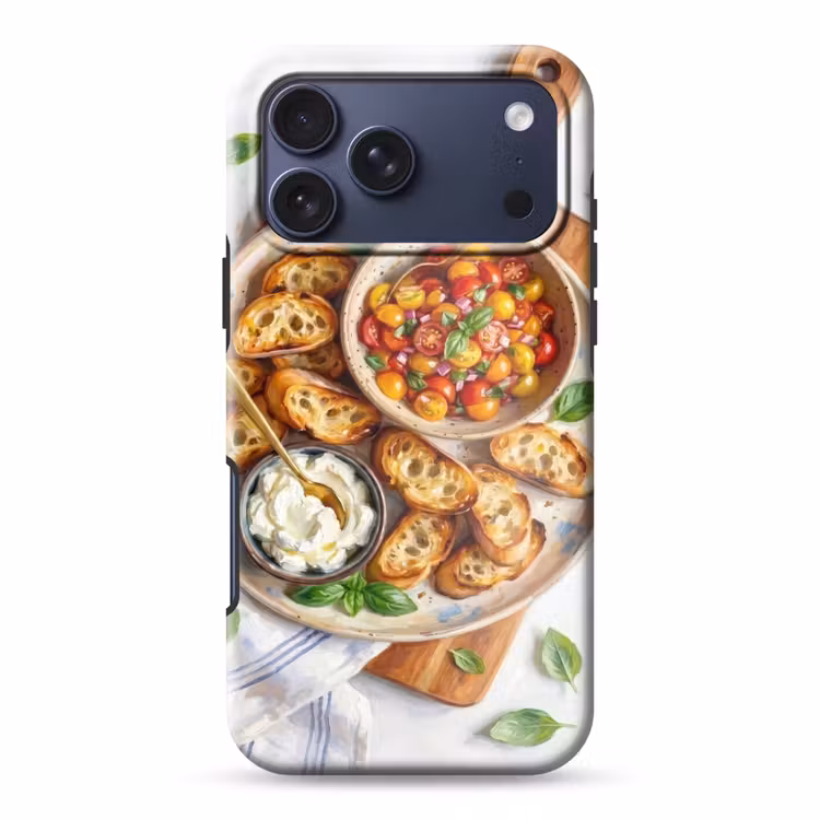 Telefoonhoesje Toughcase - Eten - Tomaat - Brood - Kleurrijk - Keuken — 1