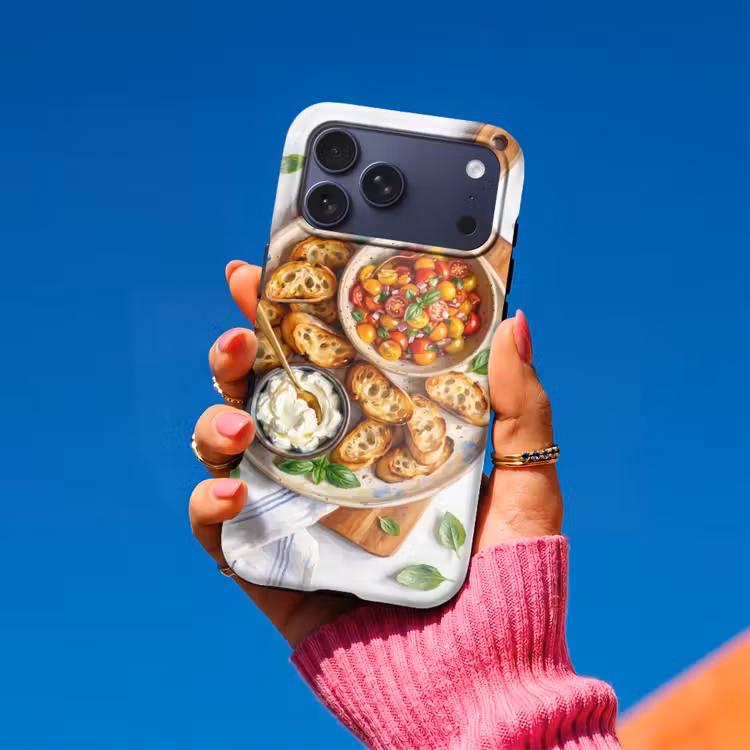 Telefoonhoesje Toughcase - Eten - Tomaat - Brood - Kleurrijk - Keuken — 2