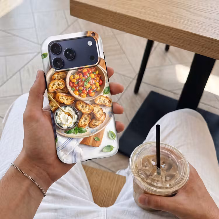 Telefoonhoesje Toughcase - Eten - Tomaat - Brood - Kleurrijk - Keuken — 4