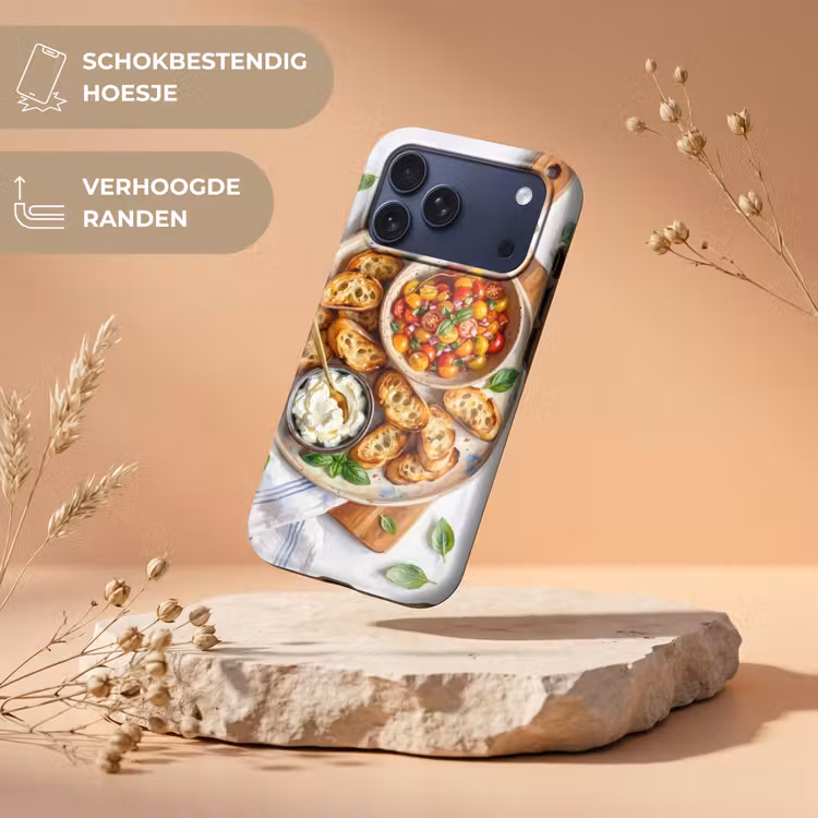 Telefoonhoesje Toughcase - Eten - Tomaat - Brood - Kleurrijk - Keuken — 5