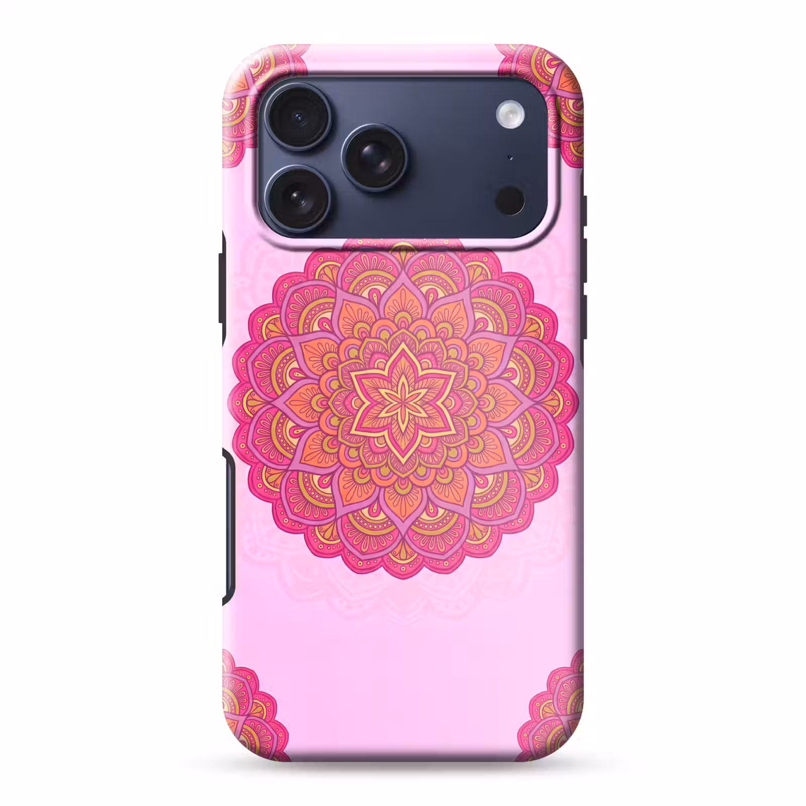 Telefoonhoesje Toughcase - Mandala - Cirkel - Spiritueel - Oosters - Roze — 1